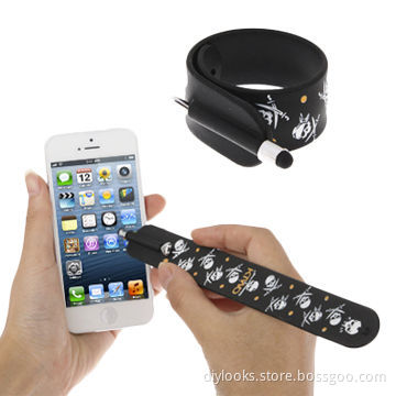 Skeleton Pattern Wrist Strap Capacitive Touchscreen Stylus Touch Pen for iPhone
